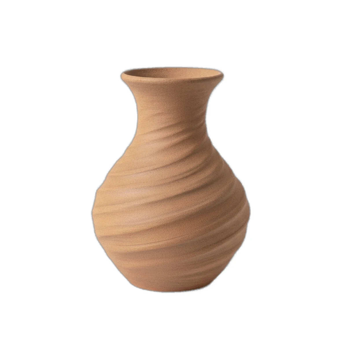 Un vase sur fond blanc net de catalogue