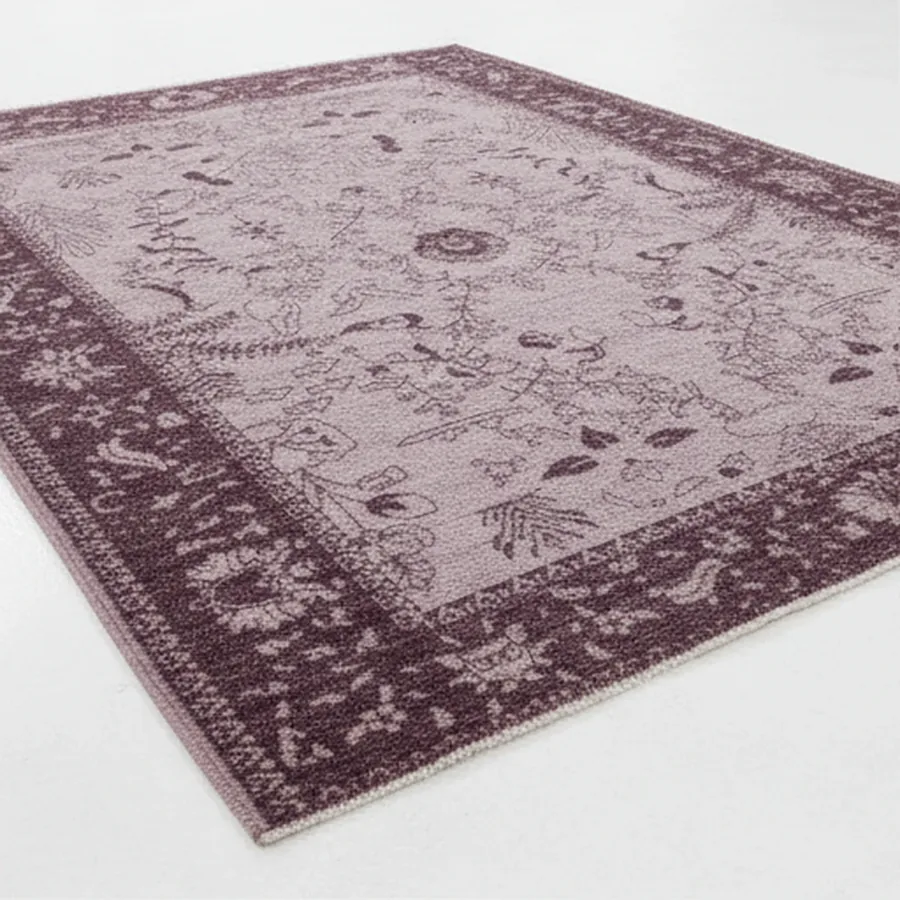 Angled studio shot of the same rug.